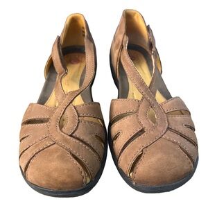 CURATED BY RUA'H KIBRIYA: 86340 Women's 11 Brown Leather Comfort Shoes
